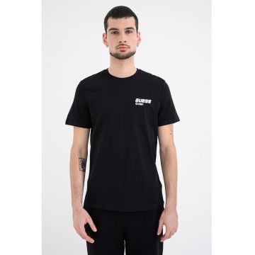 Tricou de bumbac pentru antrenament - Alb/Negru