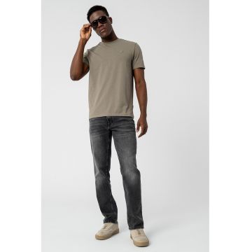 Tricou din amestec de modal - pentru fitness - Kaki