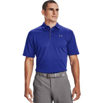 Tricou polo pentru golf Tech™ - Gri/Albastru royal