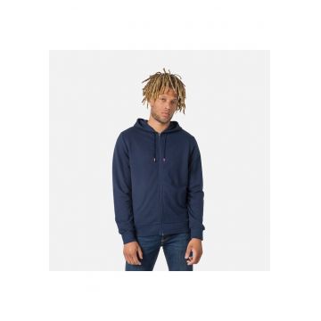 Bluza barbati  Logo sweat cu fermoar si gluga - albastru inchis - Albastru inchis