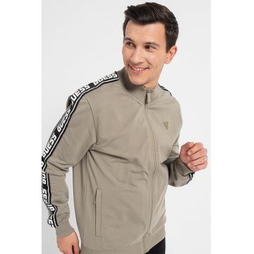 Bluza cu fermoar - pentru antrenament - Verde sparanghel