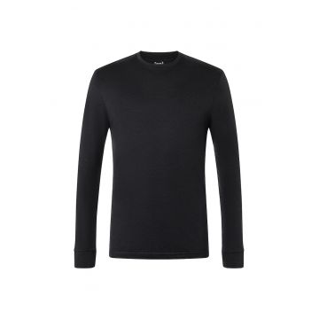 Bluza de corp din amestec de lana TUNDRA175 - pentru barbati - culoarea negru