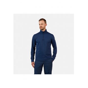 Bluza sport  MID LAYER STRETCH - cu fermoar - pentru barbati - albastru inchis - Albastru inchis