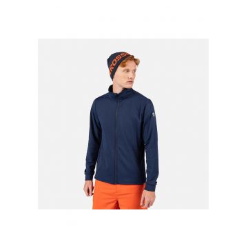 Bluza sport  MID LAYER STRETCH JKT - cu fermoar - pentru barbati - culoare albastru inchis - Albastru inchis