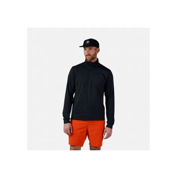 Bluza sport  MID LAYER STRETCH JKT - cu fermoar - pentru barbati - culoare negru - Negru