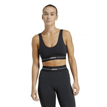 Bustiera cu sustinere usoara pentru fitness Hyperglam - Negru
