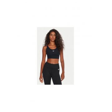 Bustiera sport dama -  negru - 75% poliester - 25% elastan -