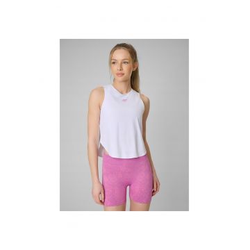 Maiou sport dama  alb - uscare rapida - elemente reflectorizante