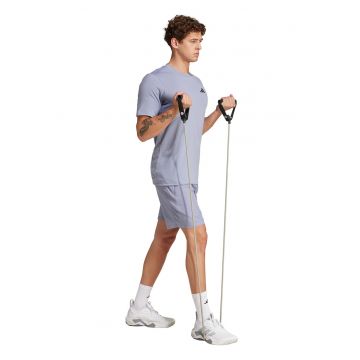 Pantaloni scurti cu talie ajustabila pentru antrenament - Negru stins/Lila pal