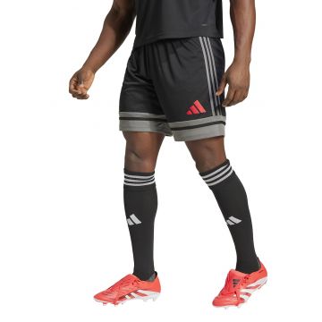 Pantaloni scurti pentru fotbal Squadra 25 - Rosu/Negru/Gri