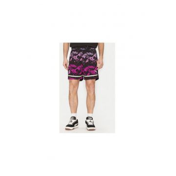 Pantaloni scurti sport barbati  631671 - Poliester reciclat - Negru/Violet - Negru/Violet