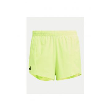 Pantaloni scurti sport cu logo si talie elastica