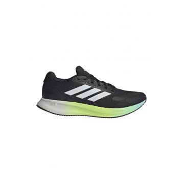 Pantofi Runfalcon 5 pentru alergare - Alb/Negru/Verde lime
