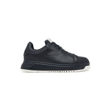 Pantofi sport barbati  piele naturala - negru - pentru fitness