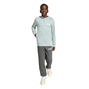 Trening din amestec de bumbac cu imprimeu logo - Alb/Verde pal