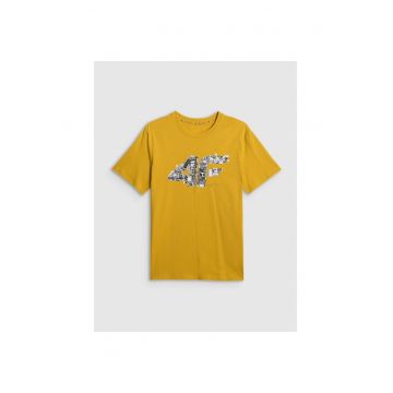 Tricou barbati  galben regular - usor - decolteu rotund - pentru sportstyle