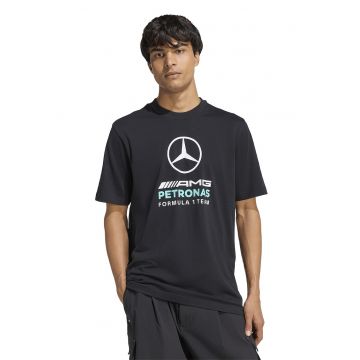 Tricou cu logo Mercedes-AMG Petronas Formula 1 - Alb/Negru