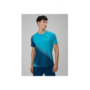 Tricou de antrenament  regular - uscare rapida - turcoaz - barbati