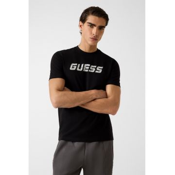 Tricou din bumbac organic pentru fitness - Negru/Alb murdar