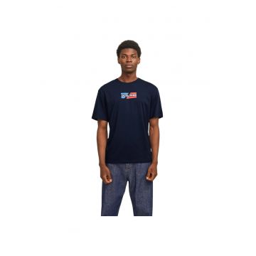 Tricou JACK &JONES Corp Graphic 38415 - Albastru inchis