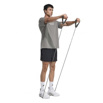 Tricou lejer cu logo pentru fitness PrimeLift - Gri cenusiu