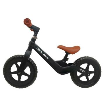 Bicicleta fara pedale Free2Move Cool Bike Black cu ghidon si sa reglabile, roti din Eva, greutate admisa 30 kg, roti 12 inch, 24 luni+