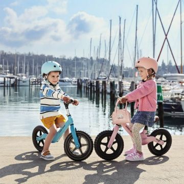 Bicicleta fara pedale Free2Move Cool Bike Pink cu ghidon si sa reglabile, roti din Eva, greutate admisa 30 kg, roti 12 inch, 24 luni+