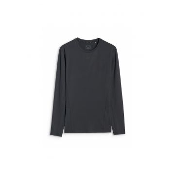 Bluza sport de antrenament  uscare rapida - negru - material sintetic