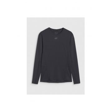 Bluza sport de antrenament  uscare rapida - negru - material sintetic