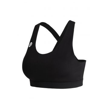 Bustiera cu bretele incrucisate pentru fitness ICONE 29007 - Negru