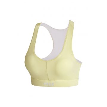 Bustiera cu decolteu in V - cu spate decupat - pentru fitness Celeb - Galben