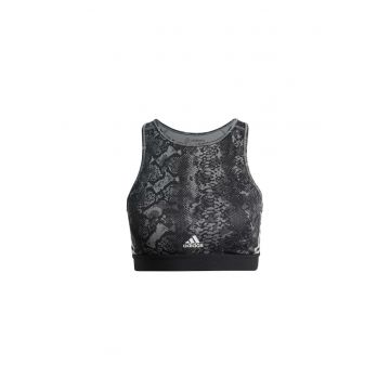 Bustiera sport  gri - material elastic - respirabil - pentru femei - set antrenament