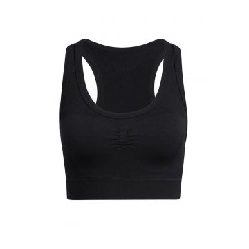 Bustiera sport  poliamida - fara - Negru