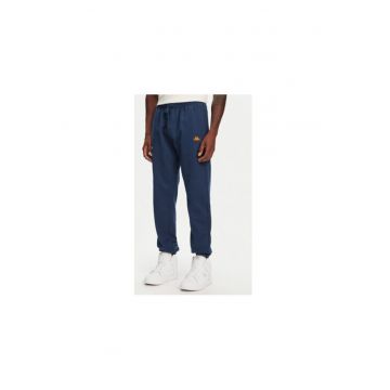 Pantaloni de trening barbati  351V3LW - Bumbac organic - Albastru - Albastru