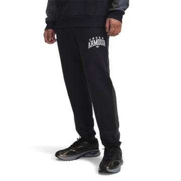 Pantaloni din material fleece pentru fitness Rival - Negru/Gri inchis