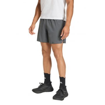 Pantaloni scurti cu talie elastica - pentru alergare - Gri inchis