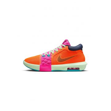 Pantofi cu brant moale - pentru baschet LeBron Witness VIII - Fucsia/Portocaliu mandarina