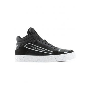 Pantofi sport  EA7 Basked Retro 27661 - Negru