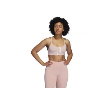 Sutien sport  Aeroimpact - roz - respirabil - cu bretele reglabile - set de pernute detasabile - pentru femei -