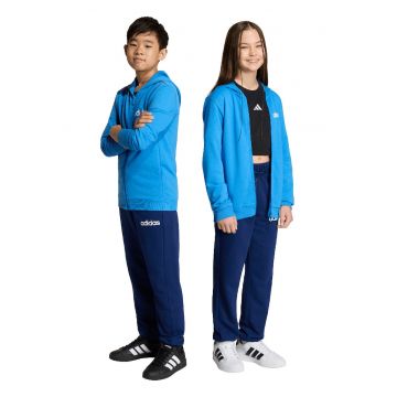 Trening din amestec de bumbac cu imprimeu logo - Alb/Albastru prafuit/Albastru deschis