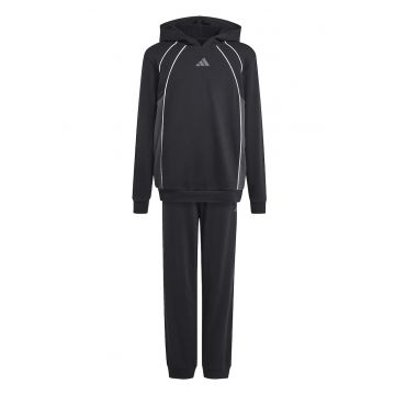 Trening lejer cu talie elastica - Alb/Gri antracit