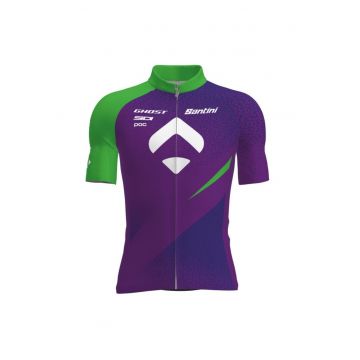 Tricou ciclism barbati  Tono SportGuru Limited Edition - Verde/Mov