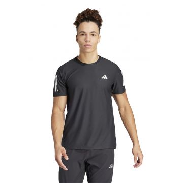 Tricou cu decolteu rotund pentru alergare - Negru