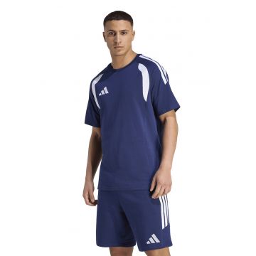 Tricou cu detalii contrastante pentru fotbal Tiro26 League - Alb/Albastru inchis