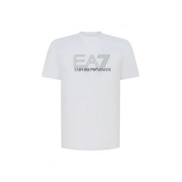 Tricou  EA7 Train Visibility M SS ST 58146 - Alb