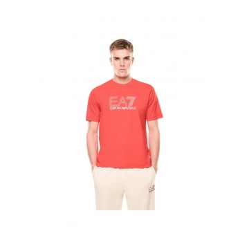 Tricou  EA7 Train Visibility M SS ST 58158 - Rosu