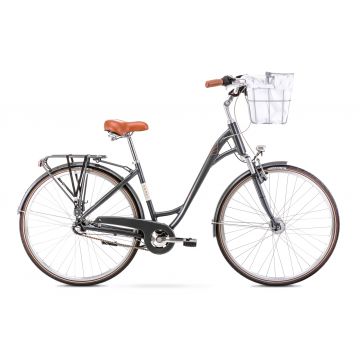 Bicicleta de oras pentru femei Romet Art Deco Classic Gri 2022