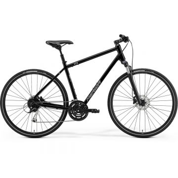 Bicicleta de trekking/oras pentru barbati Merida Crossway 100 Negru/Argintiu 2022