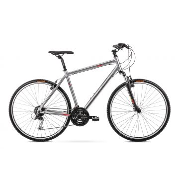Bicicleta de Trekking pentru barbati Romet Orkan 2 M Grafit/Rosu 2022 Bicicleta de Trekking pentru barbati Romet Orkan 2 M Grafit/Rosu 2022
