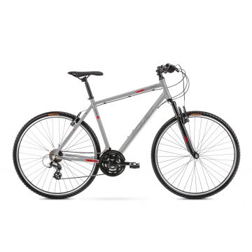 Bicicleta de Trekking pentru barbati Romet Orkan M Grafit/Rosu 2022 Bicicleta de Trekking pentru barbati Romet Orkan M Grafit/Rosu 2022